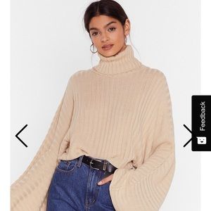 Nasty Gal Oversized Turtleneck Sweater